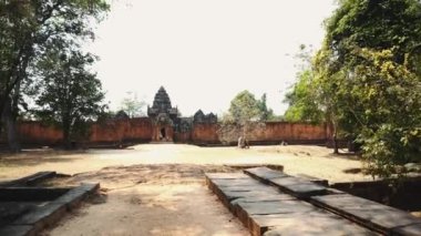 Siem Reap, Kamboçya. Angkor Wat tapınağının kalıntıları..