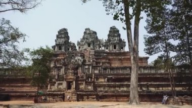 Siem Reap, Kamboçya. Angkor Wat tapınağının kalıntıları..