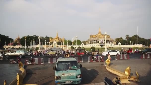 Phnom Penh manzarası. Kamboçya Asya 4k — Stok video