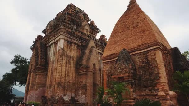 Старые руины Вьетнама, — стоковое видео