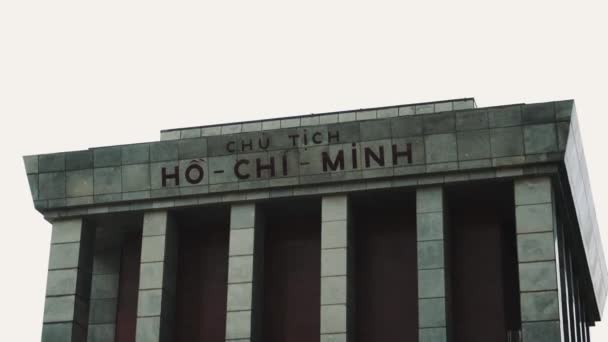 Mausoleum van Ho Chi Minh, Hanoi — Stockvideo