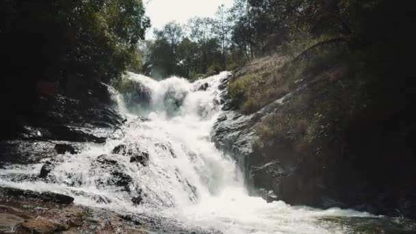Beautiful waterfall in Dalat, Vietnam — Stock Video
