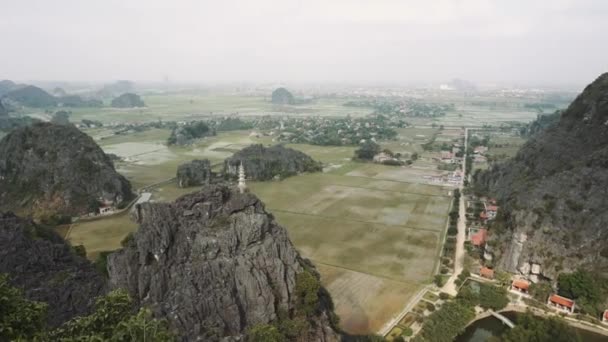 越南宁边的杭州穆阿峰景观 — 图库视频影像