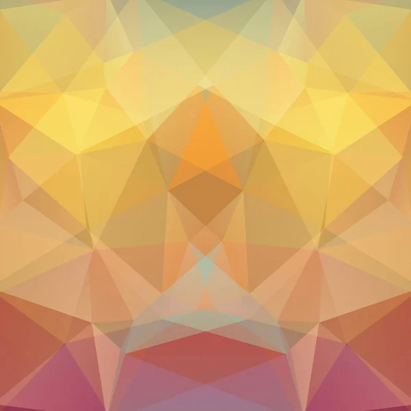 Abstrakt Mosaik Bakgrund Triangel Geometrisk Bakgrund Designelement Vektorillustration Gul Orange — Stock vektor