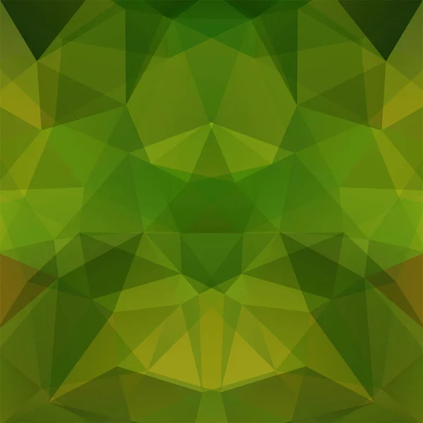 Latar Belakang Mosaik Hijau Abstrak Triangle Latar Belakang Geometris Desain - Stok Vektor