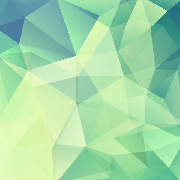 Fondo Hecho Triángulos Verdes Azules Amarillos Composición Cuadrada Con Formas — Vector de stock