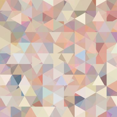 Pastel pembe, bej, gri üçgen oluşan arka plan. İş sunumları veya web şablonu afiş afiş için geometrik tasarım. Vektör çizim