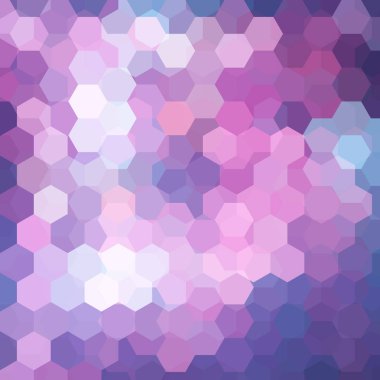 Pembe, beyaz geometrik şekiller arka plan. Mor mozaik desen. Vektör Eps 10. Vektör çizim