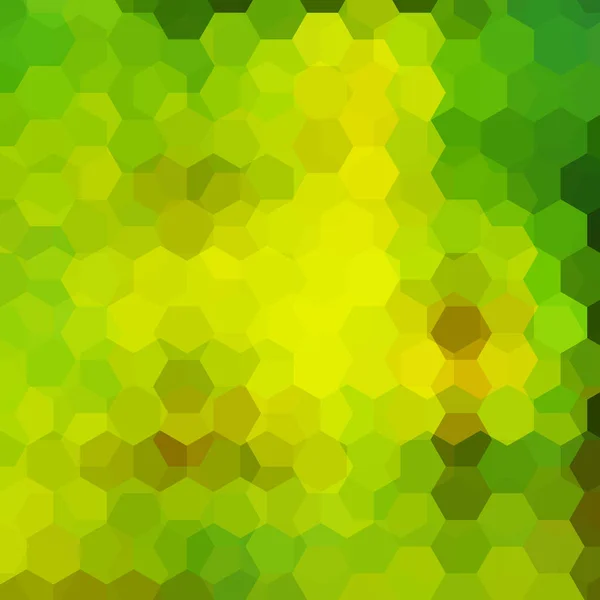 Αφηρημένα Φόντο Που Αποτελείται Από Πράσινο Εξάγωνα Γεωμετρικό Σχέδιο Για — Διανυσματικό Αρχείο
