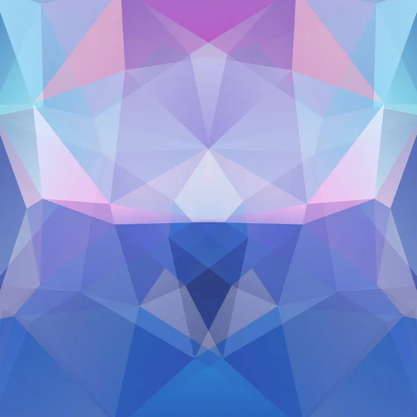 Abstrakta Mosaik Bakgrund Triangel Geometrisk Bakgrund Designelement Vektorillustration Rosa Blå — Stock vektor