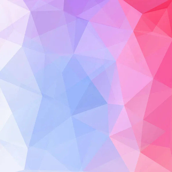 Abstrakter Mosaikhintergrund Dreieck Geometrischer Hintergrund Designelemente Vektorillustration Rosa Blau Weiße — Stockvektor