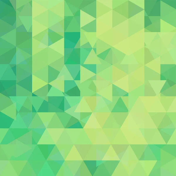 Abstrakter Hintergrund Bestehend Aus Grünen Dreiecken Geometrisches Design Für Unternehmenspräsentationen — Stockvektor