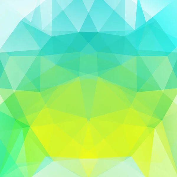 Geometriska Mönster Polygon Trianglar Vektor Bakgrund Blå Vit Grön Gul — Stock vektor