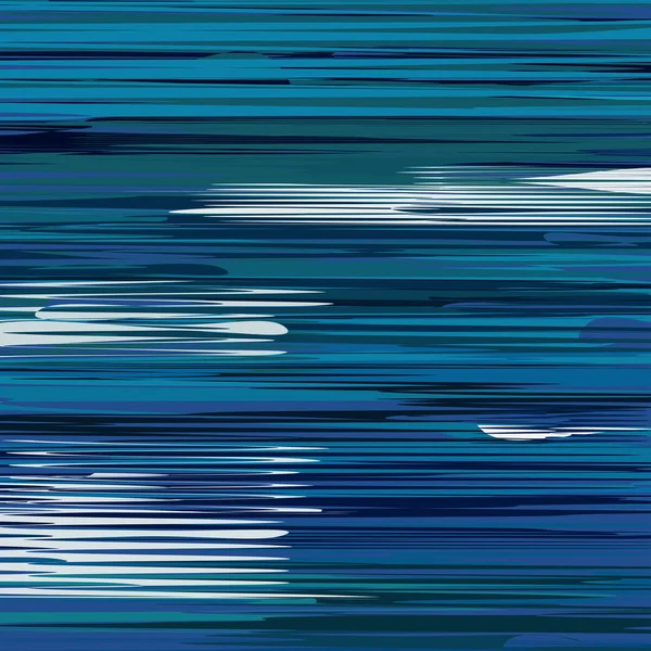 Glitch Φόντο Εικονογράφηση Φορέα Χρώματα Μπλε Λευκό — Διανυσματικό Αρχείο