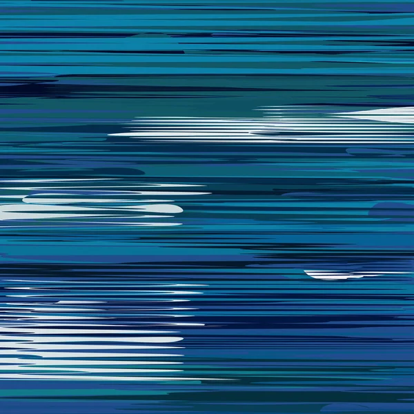 Glitch Achtergrond Vectorillustratie Blauwe Witte Kleuren — Stockvector