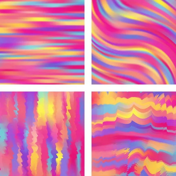 Soyut bulanık arkaplanlarla ayarlanmış. Vektör çizimi. Modern geometrik arka plan. Soyut şablon.