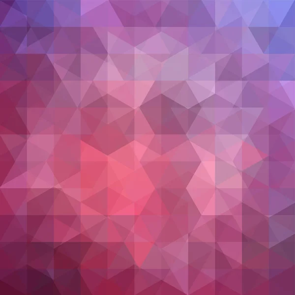 Achtergrond Gemaakt Van Roze Paarse Driehoeken Vierkante Samenstelling Met Geometrische — Stockvector