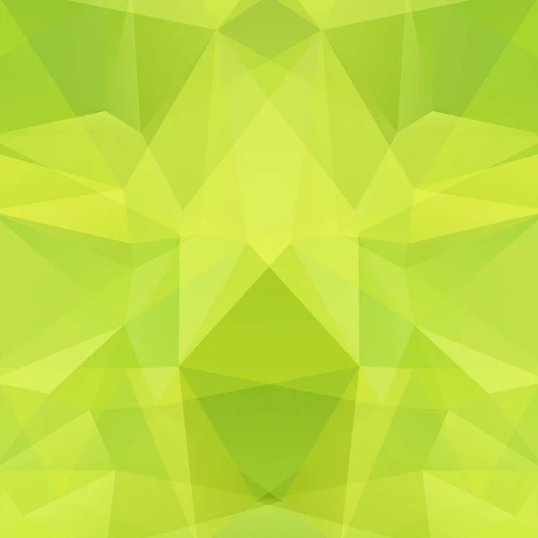 Geometrisches Muster Polygon Dreiecke Vektorhintergrund Gelben Grünen Tönen Illustrationsmuster — Stockvektor