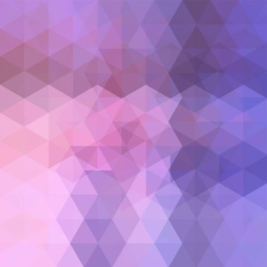 Pembe, mor, mor, beyaz üçgen oluşan arka plan. İş sunumları veya web şablonu afiş afiş için geometrik tasarım. Vektör çizim