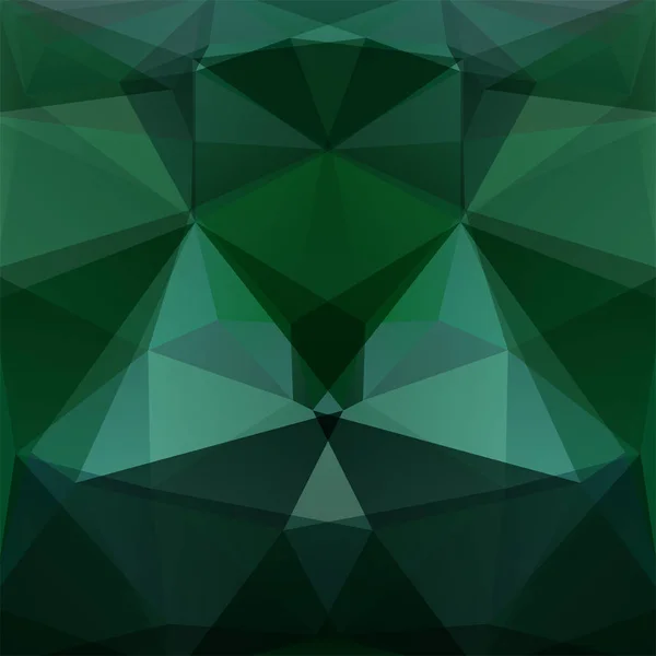 Fundo Vetor Poligonal Abstrato Ilustração Vetor Geométrico Verde Escuro Modelo — Vetor de Stock