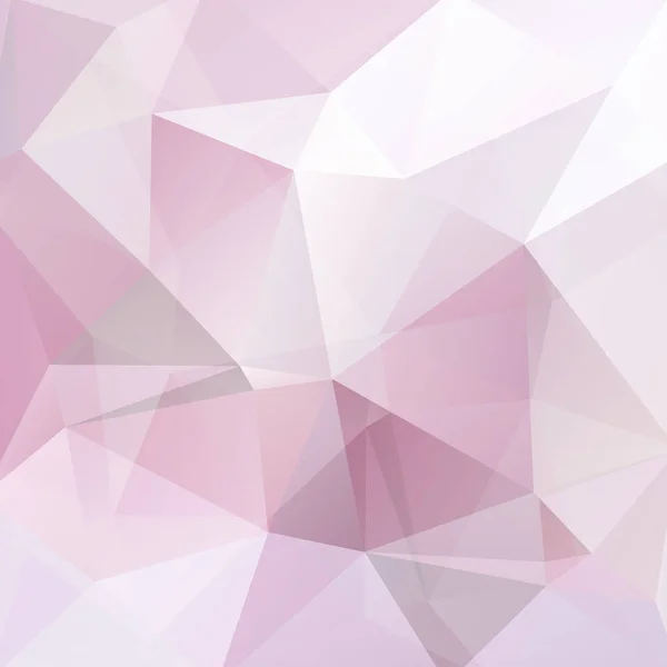 Sfondo Realizzato Rosa Triangoli Bianchi Composizione Quadrata Con Forme Geometriche — Vettoriale Stock