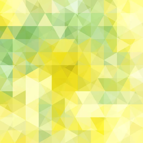 Hintergrund Aus Gelben Grünen Weißen Geometrischen Formen Abstraktes Dreieck Geometrischer — Stockvektor