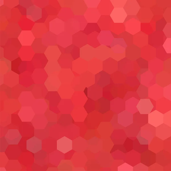 Fond Abstrait Composé Hexagones Rouges Conception Géométrique Pour Les Présentations — Image vectorielle