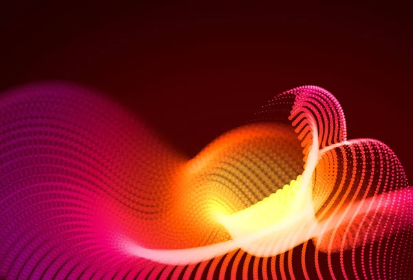 Abstract Πολύχρωμο Τοπίο Ψηφιακή Σωματίδια Που Ρέουν Στον Κυβερνοχώρο Τεχνολογία — Διανυσματικό Αρχείο