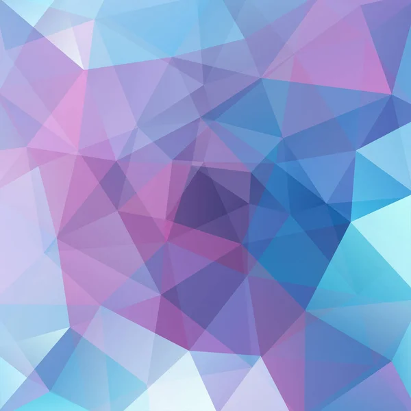 Геометрический Узор Многоугольные Треугольники Векторный Фон Голубых Розовых Тонах Рисунок — стоковый вектор