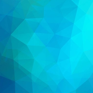 Soyut poligonal vektör arka plan. Mavi geometrik vektör çizim. Yaratıcı tasarım şablonu.