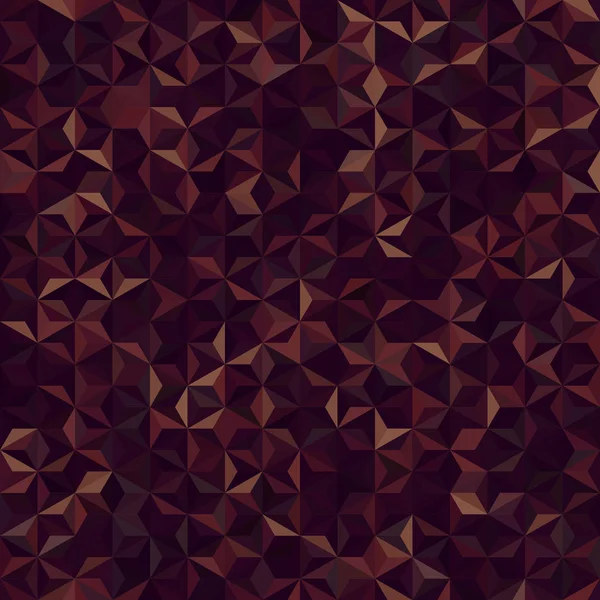 Vector Naadloze Abstracte Achtergrond Voor Design Met Bruine Driehoeken Vectorillustratie — Stockvector