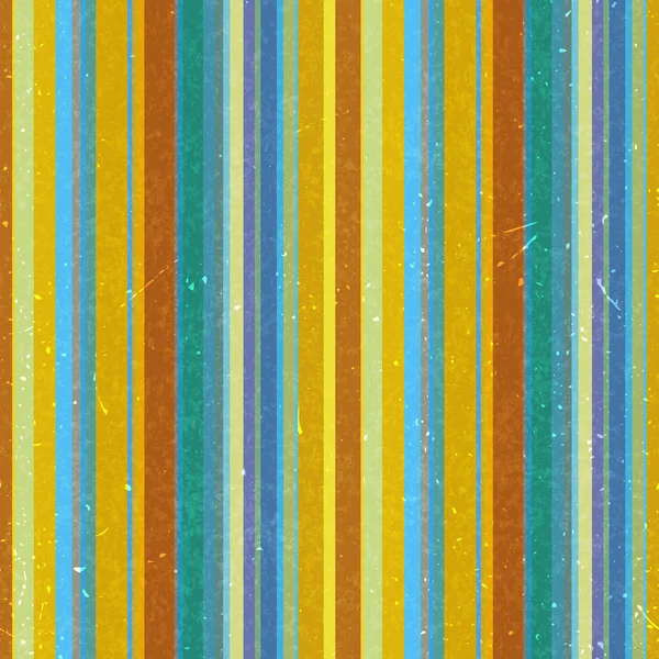 Vertical Patrón Rayas Amarillas Marrones Azules Fondo Textura Sin Costuras — Vector de stock