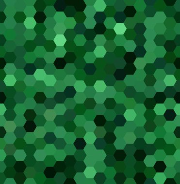 Yeşil altıgen yanarak bahislerin doğru oluşan sorunsuz arka plan. İş sunumları veya web şablonu afiş afiş için geometrik tasarım. Vektör çizim