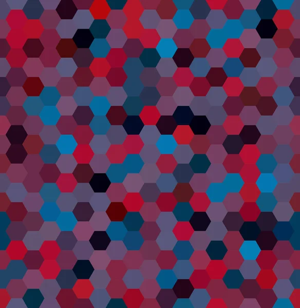 抽象无缝背景由红色 黑色六边形组成 商业演示文稿或网页模板横幅传单的几何设计 向量例证 — 图库矢量图片