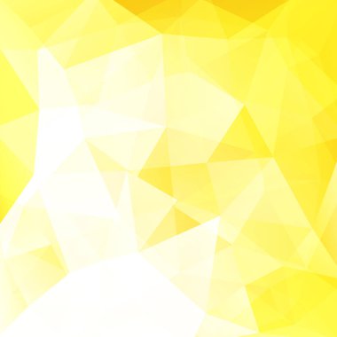 Soyut çokgen vektör arkaplanı. Sarı geometrik vektör çizimi. Yaratıcı tasarım şablonu.