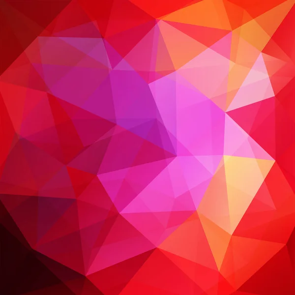 Podłoże Wykonane Czerwone Różowe Trójkąty Kwadratowych Kompozycji Figur Geometrycznych Eps — Wektor stockowy