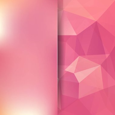 Poligonal pembe vektör arka plan. Arka plan bulanıklık. Kullanılabilir kapak tasarımı, kitap tasarımı, Web sitesi arka plan. Vektör çizim