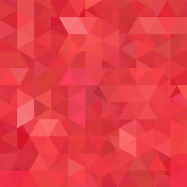 Geometrik desen, kırmızı ve oeange sesleri arka planda üçgenler vektör. İllüstrasyon model