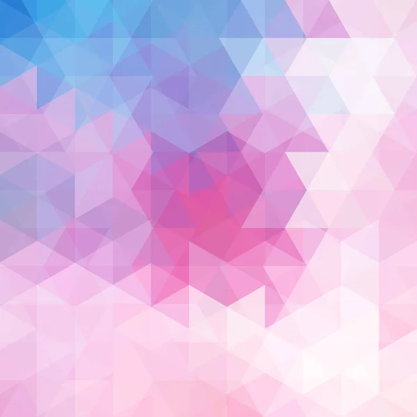 Fond Abstrait Style Géométrique Des Couleurs Roses Bleues Illustration Vectorielle — Image vectorielle