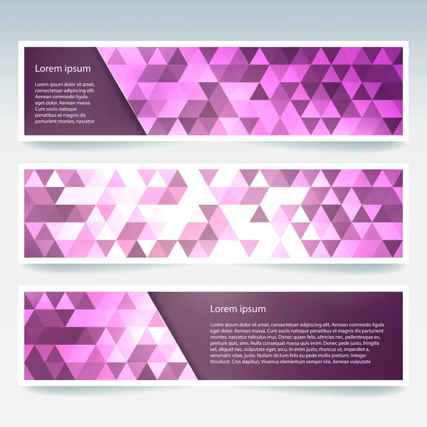 Οριζόντια Πανό Παστέλ Ροζ Πολυγωνικό Τρίγωνα Πολύγωνο Φόντο Εικονογράφηση Διάνυσμα — Διανυσματικό Αρχείο