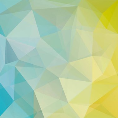 Arka plan mavi, yeşil geometrik şekiller. Pastel mozaik desen. Vektör Eps 10. Vektör çizim