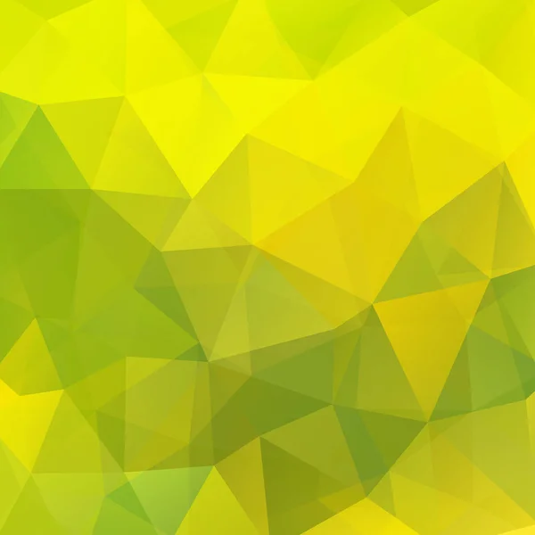 Background Made Yellow Green Triangles Square Composition Geometric Shapes Eps — Stock Vector