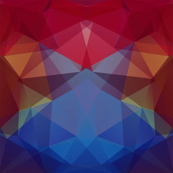 Абстрактный Геометрический Фон Красный Коричневый Синий Цвета Векторная Иллюстрация — стоковый вектор