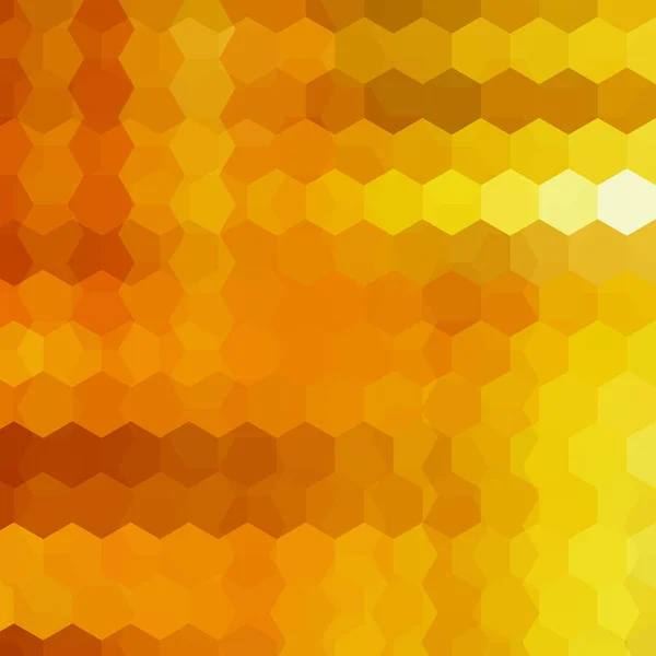 Abstrakta Hexagoner Vektor Bakgrund Orange Geometriska Vektorillustration Kreativ Designmall — Stock vektor