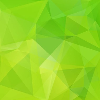 Soyut çokgen vektör arkaplanı. Yeşil geometrik vektör çizimi. Yaratıcı tasarım şablonu.