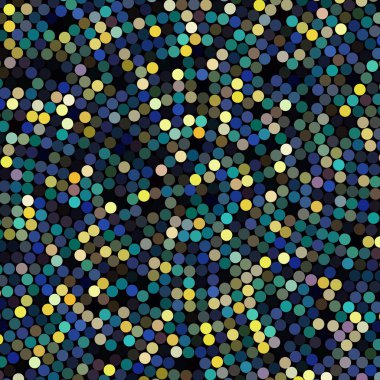 Küçük siyah, yeşil, mavi daire, vektör çizim oluşan basit arka plan