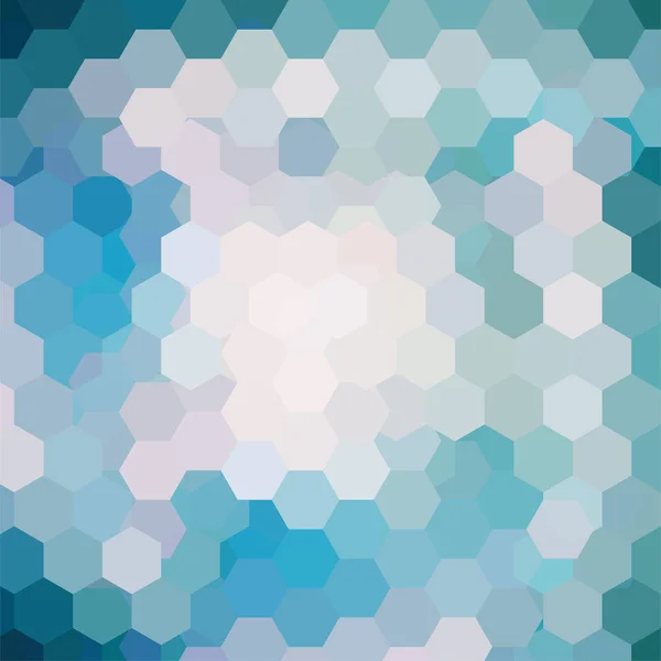 Abstract Hexagons Vector Background Blue Geometric Vector Illustration Creative Design — Stock Vector