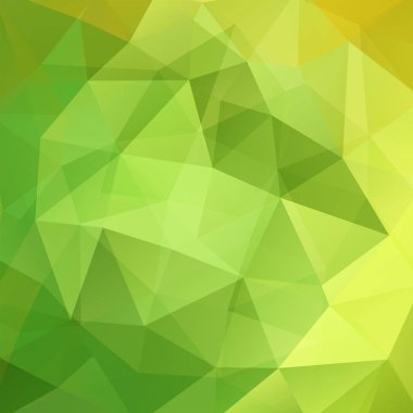 Soyut çokgen vektör arkaplanı. Yeşil geometrik vektör çizimi. Yaratıcı tasarım şablonu.