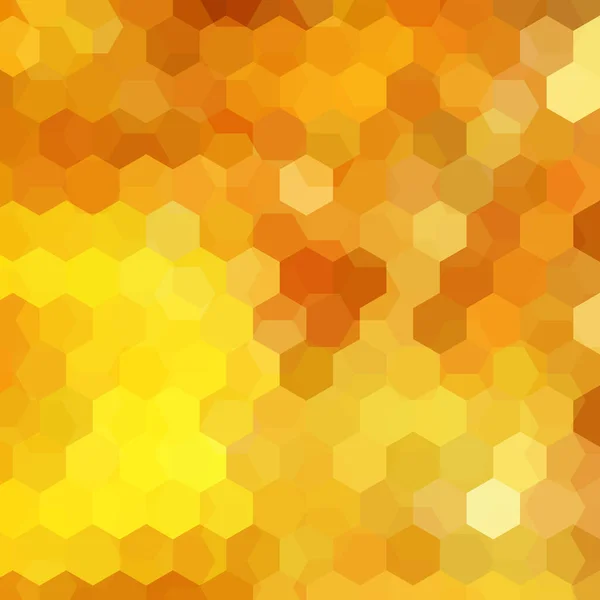 Fondo Abstracto Compuesto Hexágonos Amarillos Naranjas Marrones Diseño Geométrico Para — Vector de stock