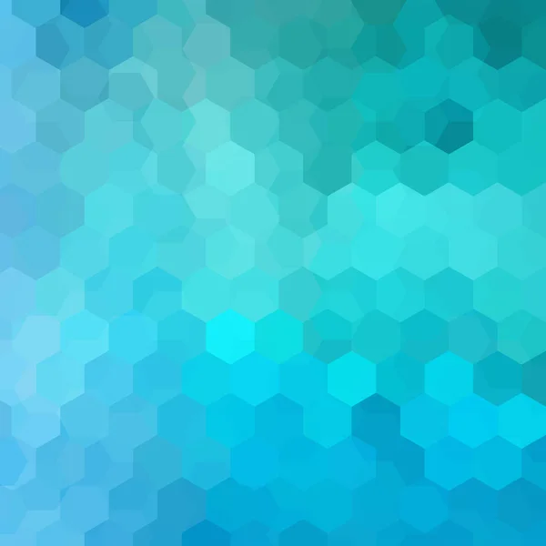 背景为蓝色六边形 具有几何形状的正方形构图 Eps — 图库矢量图片